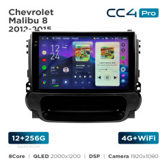 Radio samochodowe Teyes CC4 Pro 2k 12+256 Gb Chevrolet Malibu 8 2012-2015 9"