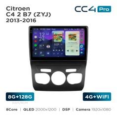 Radio samochodowe Teyes CC4 Pro 2k 8+128 Gb Citroen C4 2 B7 (ZYJ) 2013-2016 10"