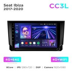 Radio samochodowe Teyes CC3L 4+64 Gb Seat Ibiza 2017-2020 9"