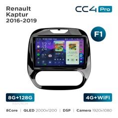 Radio samochodowe Teyes CC4 Pro 2k 8+128 Gb Renault Kaptur 2016-2019 (F1) 9"