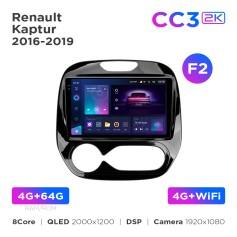 Radio samochodowe Teyes CC3 2k 4+64 Gb Renault Kaptur 2016-2019 (F2) 9"