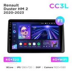 Radio samochodowe do Renault Duster HM 2 2020-2023 (F1) Teyes CC3L 4+32 Gb 10"