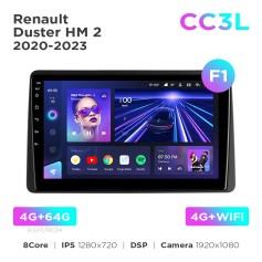 Radio samochodowe Teyes CC3L 4+64 Gb Renault Duster HM 2 2020-2023 (F1) 10"
