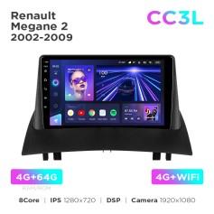 Radio samochodowe Teyes CC3L 4+64 Gb Renault Megane 2 2002-2009 9"