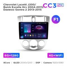 Radio samochodowe Teyes CC3 2k 6+128 Gb Chevrolet Lacetti J200 / Buick Excelle Hrv 2004-2013 / Daewoo Gentra 2 2013-2015 (F1) 10"