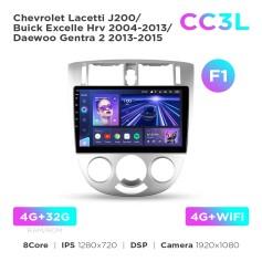 Radio samochodowe do Chevrolet Lacetti J200 / Buick Excelle Hrv 2004-2013 / Daewoo Gentra 2 2013-2015 (F1) Teyes CC3L 4+32 Gb 10"