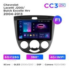 Radio samochodowe Teyes CC3 2k 6+128 Gb 360° Chevrolet Lacetti J200 / Buick Excelle Hrv 2004-2013 (F1) 9"