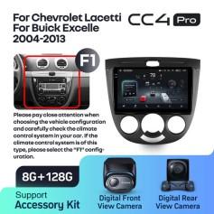 Radio samochodowe Teyes CC4 Pro 2k 8+128 Gb Chevrolet Lacetti J200 / Buick Excelle Hrv 2004-2013 (F1) 9"