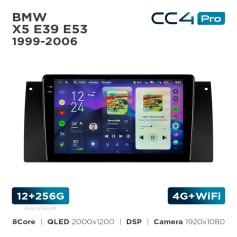 Radio samochodowe Teyes CC4 Pro 2k 12+256 Gb BMW X5 E39 E53 1999-2006 9"