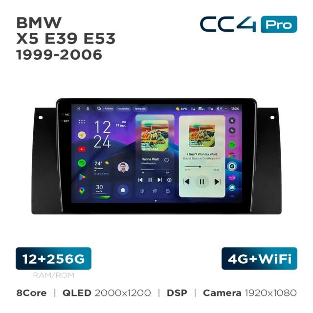 Radio samochodowe Teyes CC4 Pro 2k 12+256 Gb BMW X5 E39 E53 1999-2006 9"