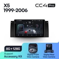 Radio samochodowe Teyes CC4 Pro 2k 8+128 Gb BMW X5 E39 E53 1999-2006 9"