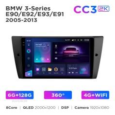 Radio samochodowe Teyes CC3 2k 6+128 Gb 360° BMW 3-Series E90/E92/E93/E91 2005-2013 9"