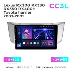 Radio samochodowe do Lexus RX300 RX330 RX350 RX400H / Toyota Harrier 2003-2009 Teyes CC3L 4+32 Gb 9"