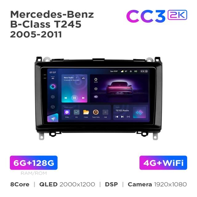 Radio samochodowe Teyes CC3 2k 6+128 Gb Mercedes-Benz B-Class T245 2005-2011 / Vito 3 W447 2014-2020 / Vito 2, Viano 2 W639 2003-2015 / Sprinter 2009-2015 9"