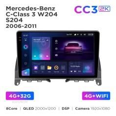 Radio samochodowe Teyes CC3 2k 4+32 Gb Mercedes-Benz C-Class 3 W204 S204 2006-2011 9"