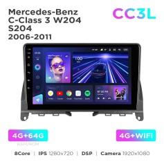 Radio samochodowe Teyes CC3L 4+64 Gb Mercedes-Benz C-Class 3 W204 S204 2006-2011 9"