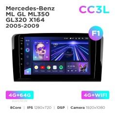 Radio samochodowe Teyes CC3L 4+64 Gb Mercedes-Benz ML GL ML350 GL320 X164 2005-2009 (F1) 9"