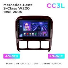 Radio samochodowe do Mercedes-Benz S-Class W220 1998-2005 Teyes CC3L 4+32 Gb 9"