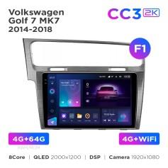 Radio samochodowe Teyes CC3 2k 4+64 Gb Volkswagen Golf 7 MK7 2012-2020 (F1) 10"