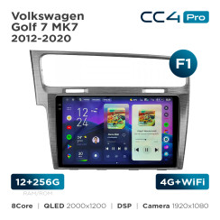 Radio samochodowe Teyes CC4 Pro 2k 12+256 Gb Volkswagen Golf 7 MK7 2012-2020 (F1) 10"