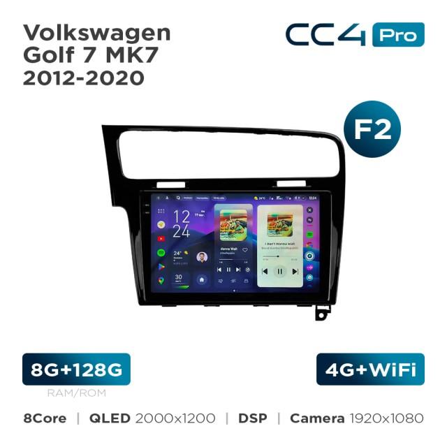 Radio samochodowe Teyes CC4 Pro 2k 8+128 Gb Volkswagen Golf 7 MK7 2012-2020 (F2) 10"