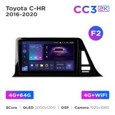 Radio samochodowe Teyes CC3 2k 4+64 Gb Toyota C-HR (1 Din) 2016-2020 (F2) 9"
