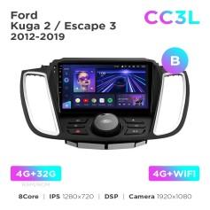 Radio samochodowe do Ford Kuga 2 / Escape 3 2012-2019 (B) Teyes CC3L 4+32 Gb 9"