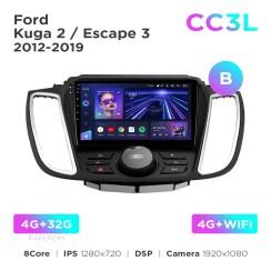 Radio samochodowe do Ford Kuga 2 / Escape 3 2012-2019 (B) Teyes CC3L 4+32 Gb 9"