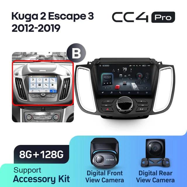 Radio samochodowe Teyes CC4 Pro 2k 8+128 Gb Ford Kuga 2 / Escape 3 2012-2019 (B) 9"