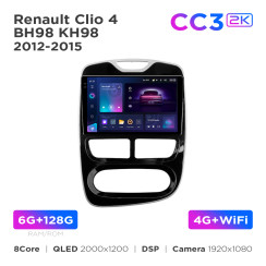 Radio samochodowe Teyes CC3 2k 6+128 Gb Renault Clio 4 BH98 KH98 2012-2015 10