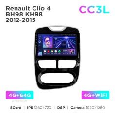 Radio samochodowe Teyes CC3L 4+64 Gb Renault Clio 4 BH98 KH98 2012-2015 10"