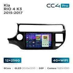 Radio samochodowe Teyes CC4 Pro 2k 12+256 Gb Kia RIO 4 K3 2015-2017 9"