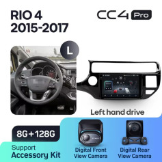Radio samochodowe Teyes CC4 Pro 2k 8+128 Gb Kia RIO 4 K3 2015-2017 9"