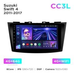 Radio samochodowe Teyes CC3L 4+64 Gb Suzuki Swift 4 2011-2017 9"