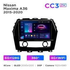 Radio samochodowe Teyes CC3 2k 6+128 Gb 360° Nissan Maxima A36 2015-2020 10