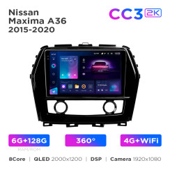 Radio samochodowe Teyes CC3 2k 6+128 Gb 360° Nissan Maxima A36 2015-2020 10