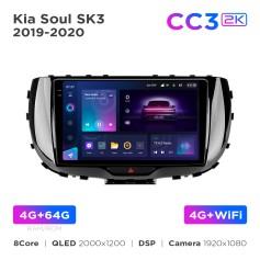 Radio samochodowe Teyes CC3 2k 4+64 Gb Kia Soul SK3 2019-2020 9"