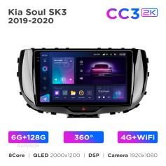 Radio samochodowe Teyes CC3 2k 6+128 Gb 360° Kia Soul SK3 2019-2020 9