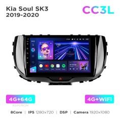 Radio samochodowe Teyes CC3L 4+64 Gb Kia Soul SK3 2019-2020 9"