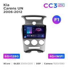 Radio samochodowe Teyes CC3 2k 6+128 Gb Kia Carens UN 2006-2012 (F1) 9"