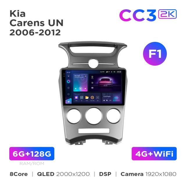 Radio samochodowe Teyes CC3 2k 6+128 Gb Kia Carens UN 2006-2012 (F1) 9"