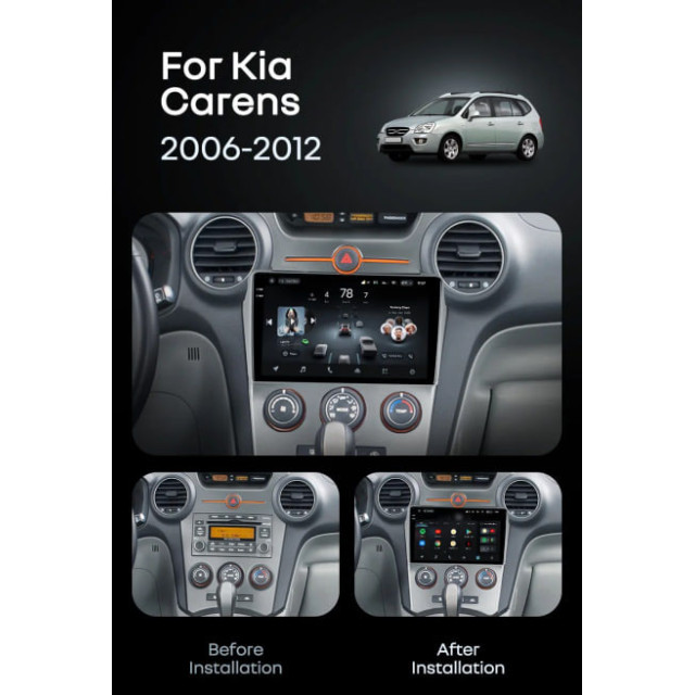 Radio samochodowe Teyes CC4 Pro 2k 8+128 Gb Kia Carens UN 2006-2012 (F2) 9"