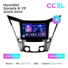 Radio samochodowe do Hyundai Sonata 6 YF 2009-2014 (A) Teyes CC3L 4+32 Gb 9"