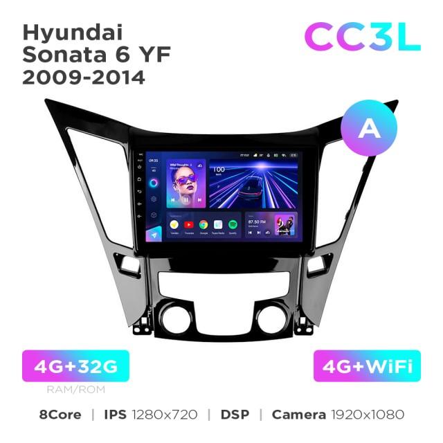 Radio samochodowe do Hyundai Sonata 6 YF 2009-2014 (A) Teyes CC3L 4+32 Gb 9"