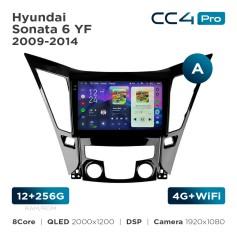 Radio samochodowe Teyes CC4 Pro 2k 12+256 Gb Hyundai Sonata 6 YF 2009-2014 (A) 9"