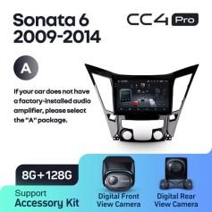 Radio samochodowe Teyes CC4 Pro 2k 8+128 Gb Hyundai Sonata 6 YF 2009-2014 (A) 9"