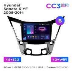 Radio samochodowe Teyes CC3 2k 4+32 Gb Hyundai Sonata 6 YF 2009-2014 (B) 9"