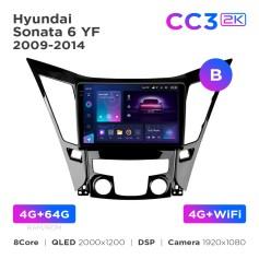 Radio samochodowe Teyes CC3 2k 4+64 Gb Hyundai Sonata 6 YF 2009-2014 (B) 9"