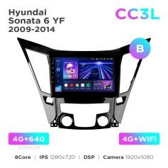 Radio samochodowe Teyes CC3L 4+64 Gb Hyundai Sonata 6 YF 2009-2014 (B) 9"