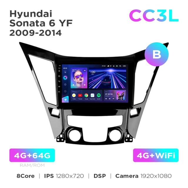 Radio samochodowe Teyes CC3L 4+64 Gb Hyundai Sonata 6 YF 2009-2014 (B) 9"